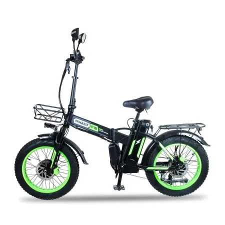 Электровелосипед Minako F10 Dual PRO, Салатовый - интернет-магазин надежной и качественной электроники UralElectronica г. Екатеринбург